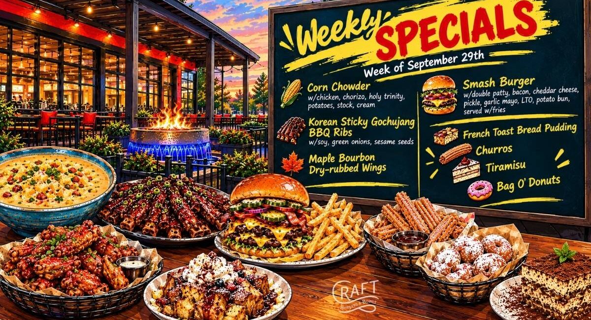 Craft Weekly Specials, week of September 29th